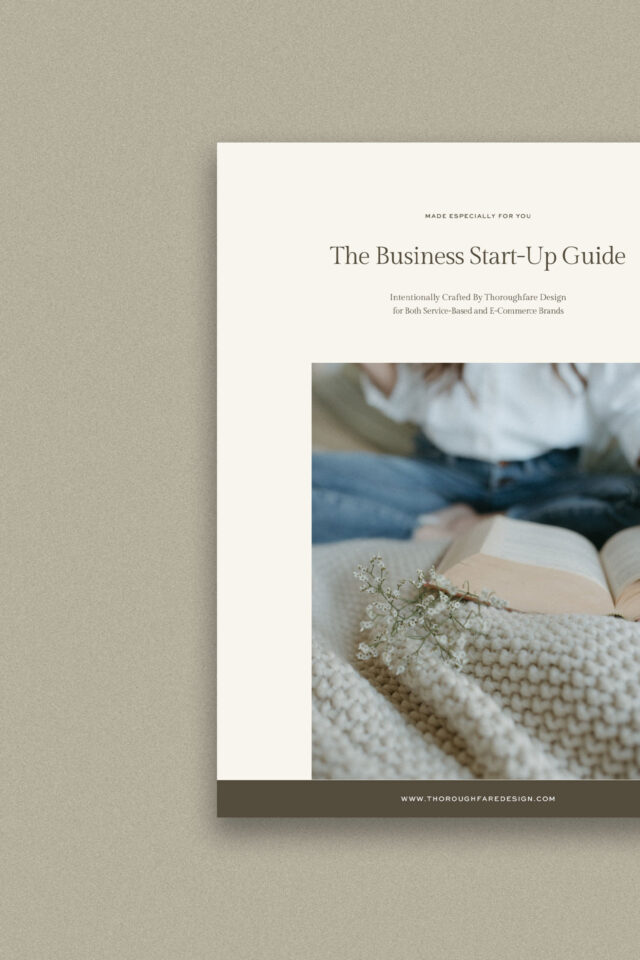 Front Page of the Business Startup Guide Freebie